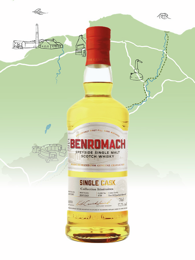 BENROMACH 22 ans 2002 1st Fill Bourbon Barrel Itinéraires