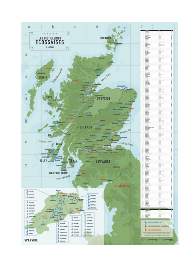 WHISKY MAP La Maison du Whisky