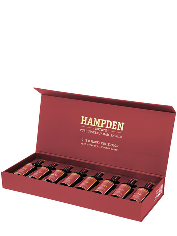 HAMPDEN 1 an Coffret 8 Marks Collection Aged 1 Year in Ex-Bourbon Casks EU - visuel secondaire - Rhums des Caraïbes