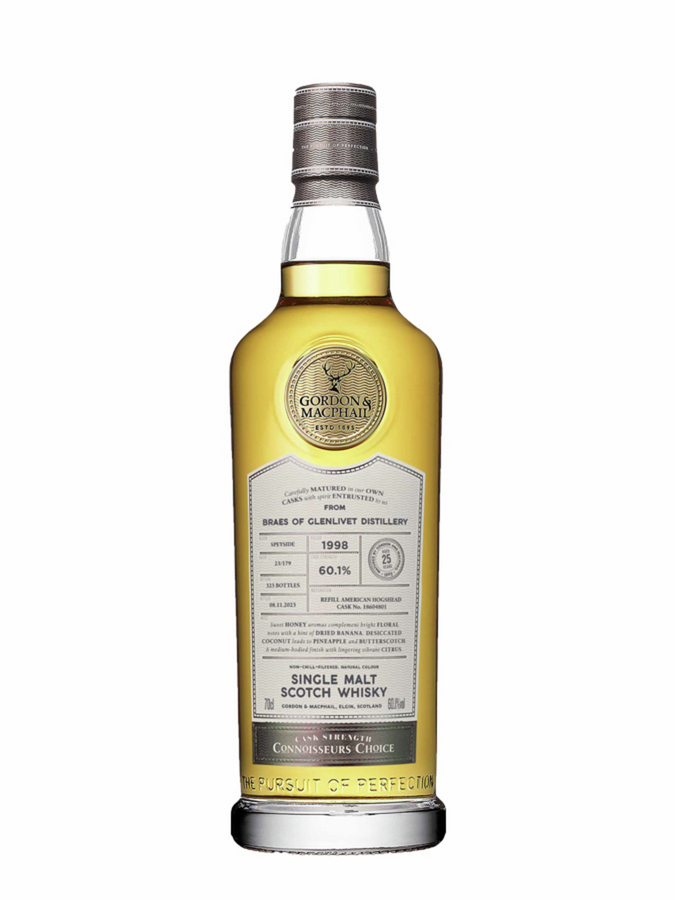 BRAES OF GLENLIVET 25 ans 1998 REFILL AMERICAN HOGSHEAD Gordon & Macphail - visuel secondaire - 25 ans