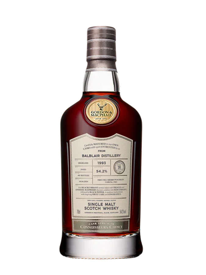 BALBLAIR 30 ans 1993 1ST FILL SHERRY PUNCHEON Connoisseurs Choice Upper Gordon & Macphail - secondary image - 30 years old