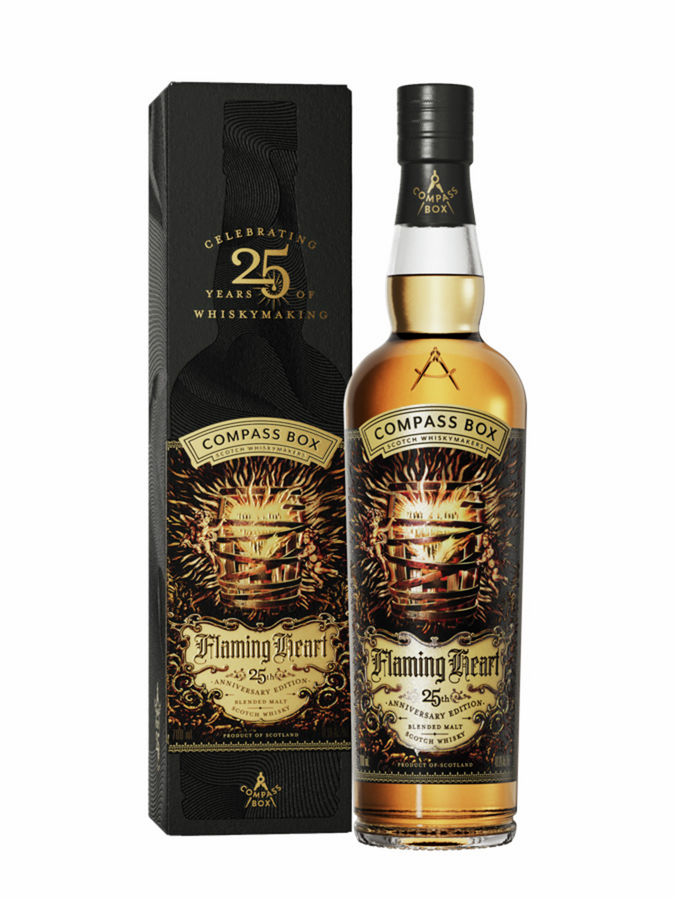 Flaming Heart 46% 2010年　スコッチウイスキー FLAMING HEART 25th Anniversary Edition Compass Box 48,9