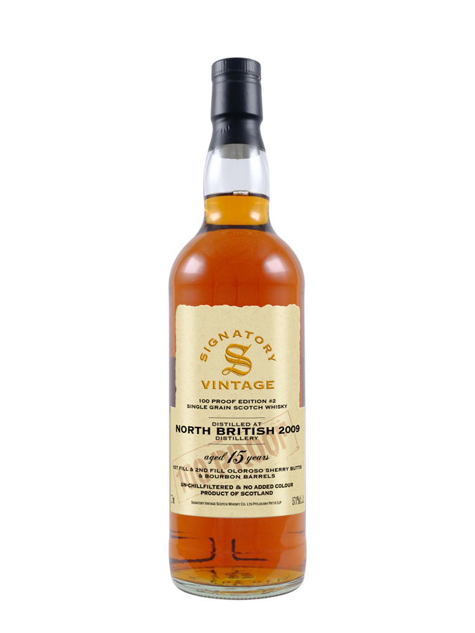 NORTH BRITISH 2009 100 Proof Signatory Vintage - secondary image - Single grain - Scotland