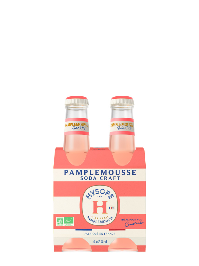 HYSOPE Soda Craft Pamplemousse 6 x 4 x 200 ml Bio - secondary image - HYSOPE