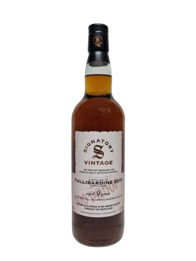 TULLIBARDINE 9 ans 2015 1st & 2nd Fill Oloroso Sherry 100 Proof - visuel secondaire - Single malt écossais