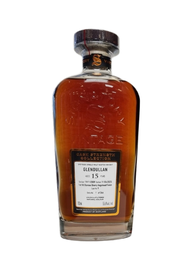 GLENDULLAN 15 ans 2009 1st fill Oloroso Sherry Hogshead Finish Cask Strength Collection Signatory Vintage - visuel secondaire - GLENDULLAN