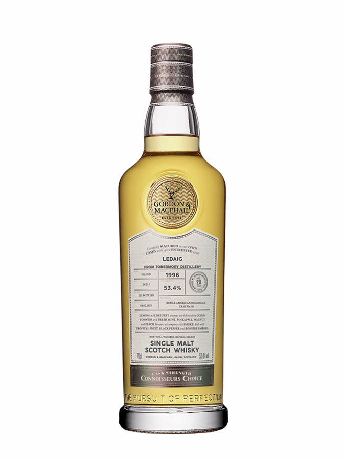 LEDAIG 28 ans 1996 Refill American Hogshead Connoiseurs Choice Gordon & Macphail - visuel secondaire - LEDAIG