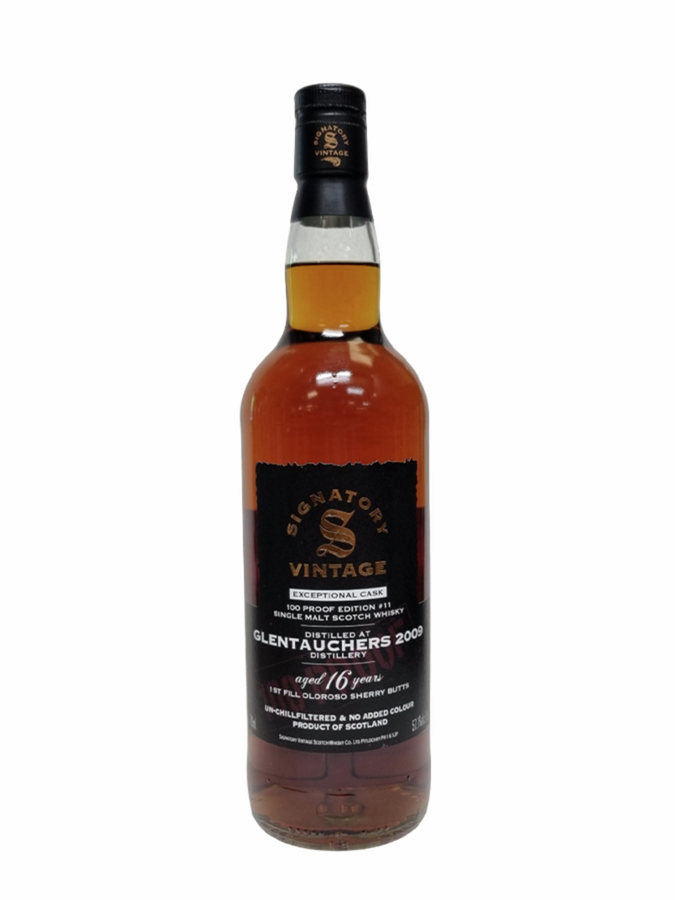 GLENTAUCHERS 2009 100 Proof Exceptional #11 1st Fill Oloroso Sherry Butts Signatory Vintage - secondary image - Exclusive LMDW Spirits