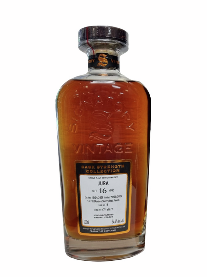 JURA 16 ans 2009 #16 Cask Strength Collection 1st Fill Oloroso Sherry Butt Finish Signatory Vintage - secondary image - Exclusive LMDW Spirits