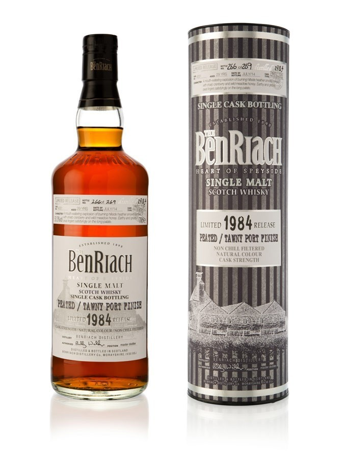 BENRIACH 29 ans 1984 Peated Tawny Port Finish Batch 11 - secondary image - Peated Whiskies