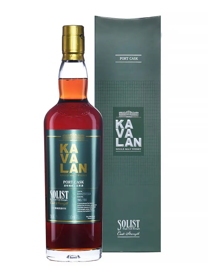 ウイスキー KAVALAN SINGLE MALT WHISKY PORT CASK KAVALAN Port Cask 58,6% - 0.7 - Taiwan - Maison du Whisky