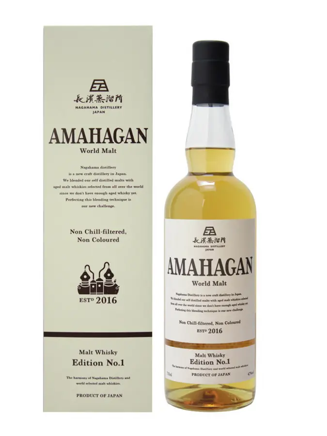 AMAHAGAN Edition No 1 Blended Malt Whisky 47% - 0.7 - Japan