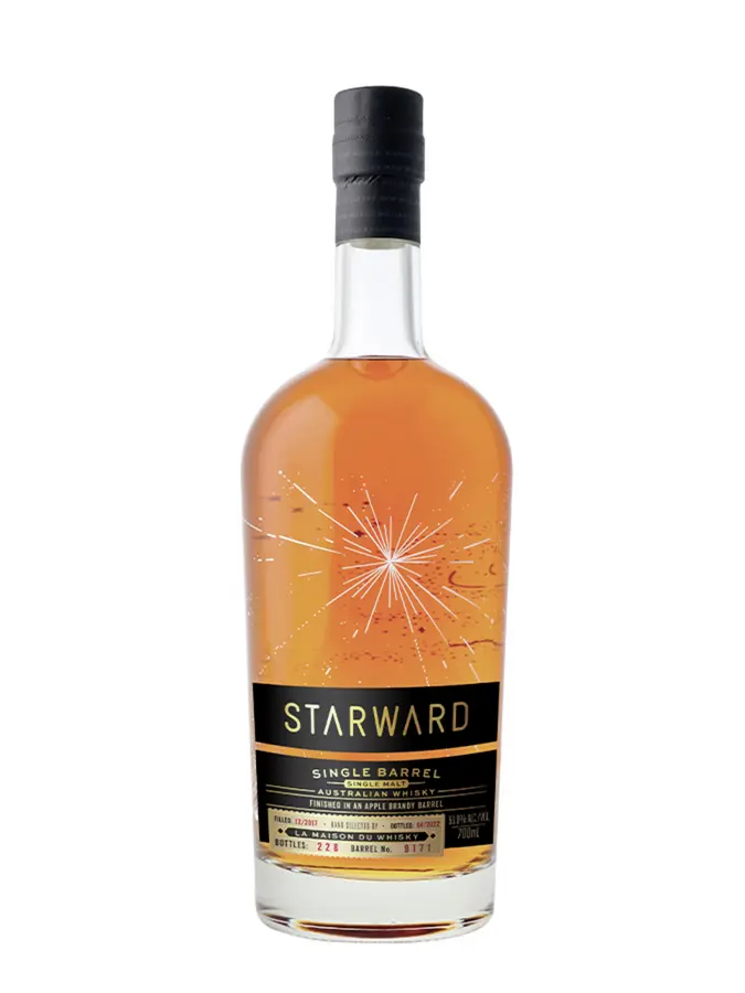 スターワード 2017 アップルブランデーシングルカスク STARWARD 2017 ex-Apple Brandy Single Cask Antipodes 50% - 0.7
