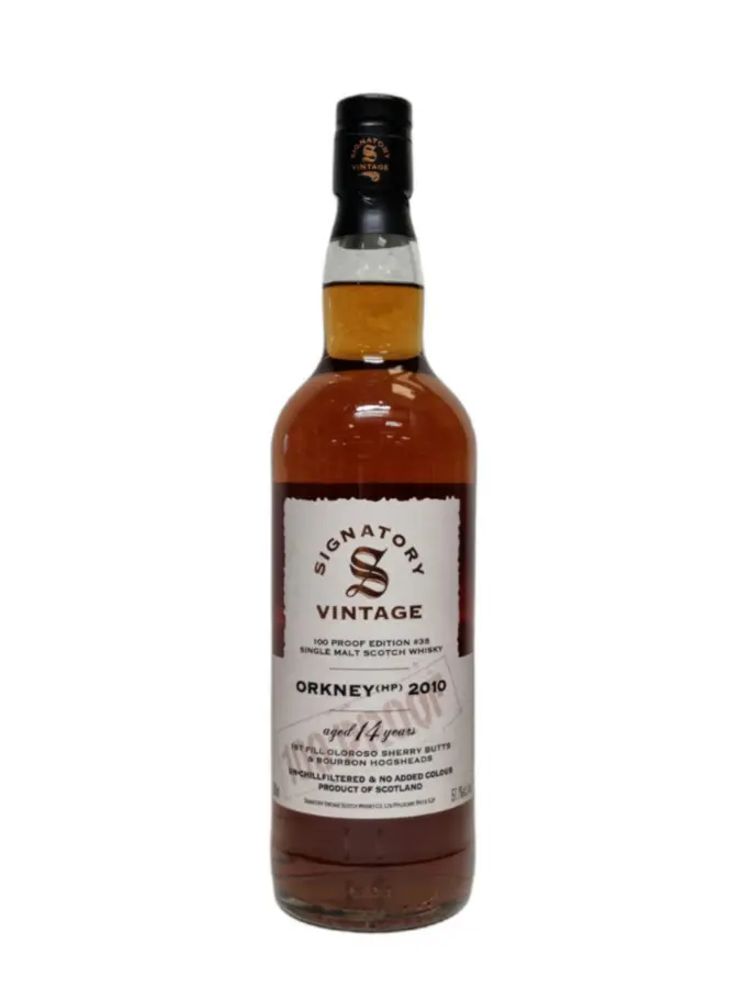 SECRET ORKNEY 2010 1st fill sherry 100 Proof Signatory Vintage 57