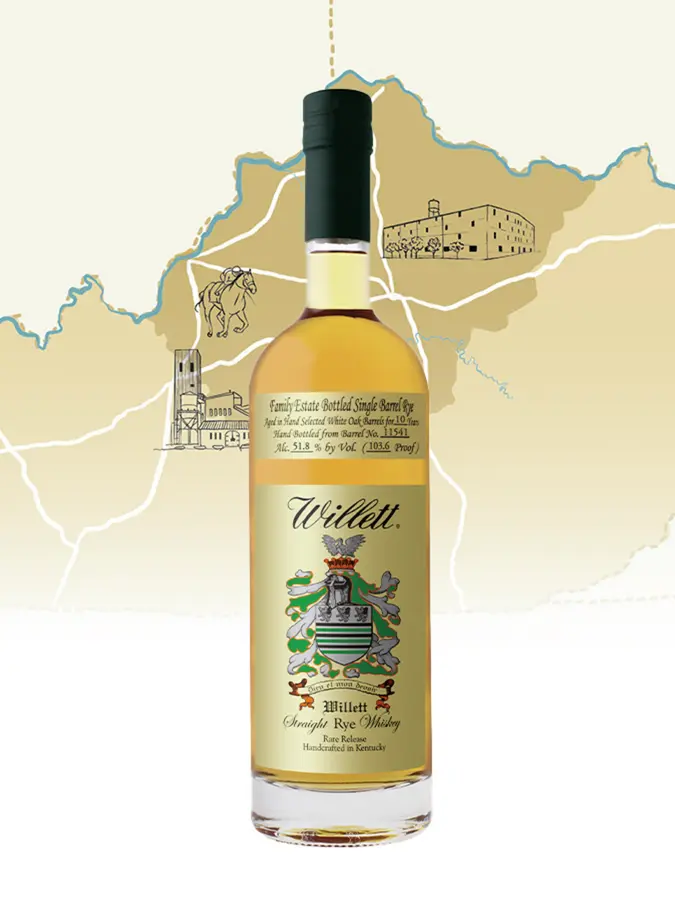 WILLETT 10 ans 2015 Rye Single Barrel Itinéraires