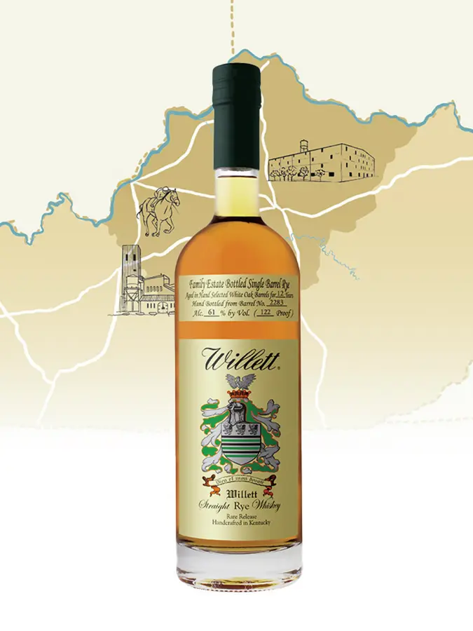 WILLETT 12 ans 2012 Rye Single Barrel Itinéraires