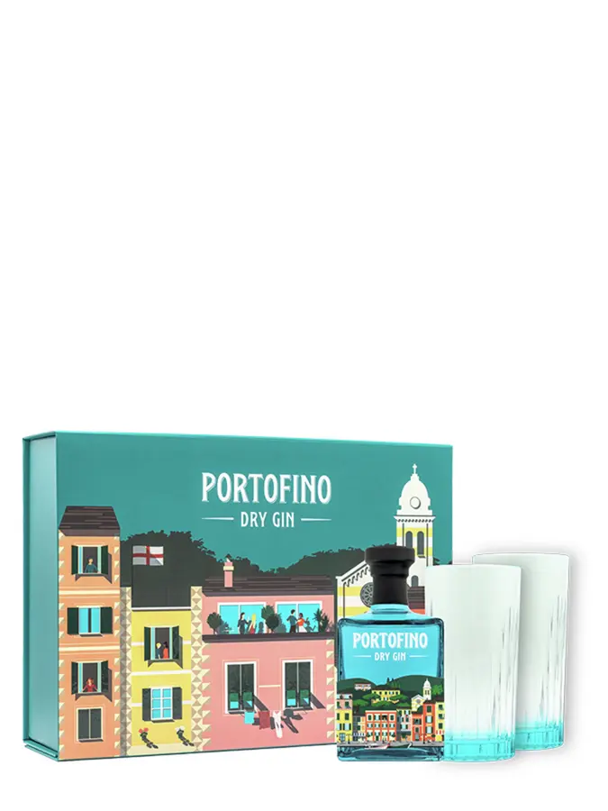 PORTOFINO Dry Gin Coffret 2 verres