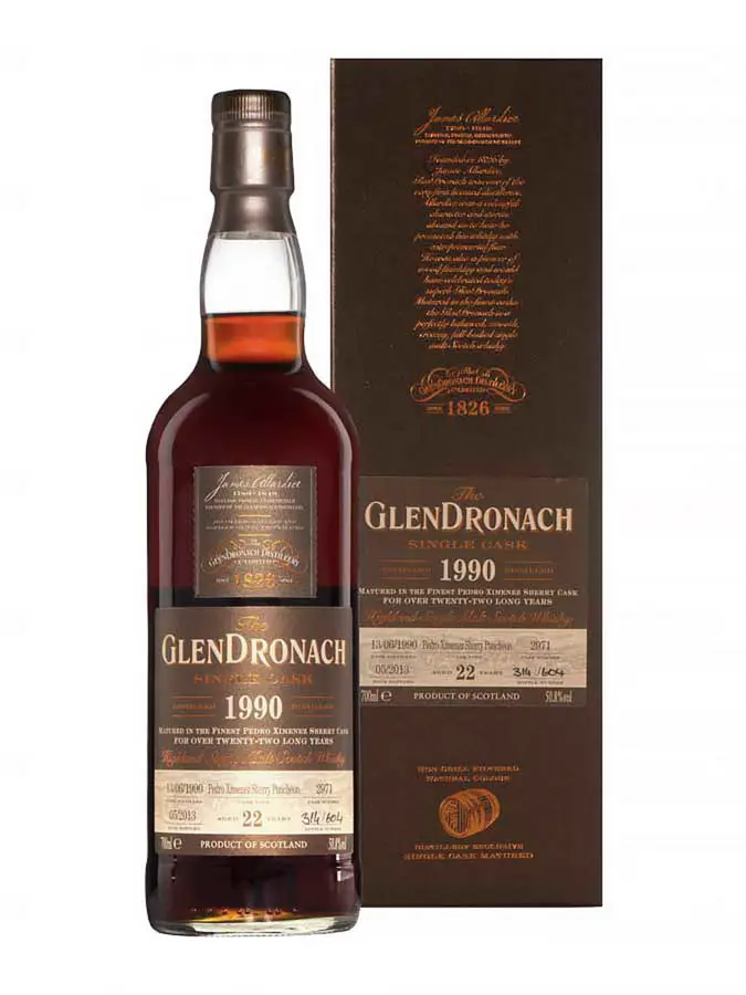 GLENDRONACH 22 ans 1990 Pedro Ximenez Batch 8 50,8% - 0.7