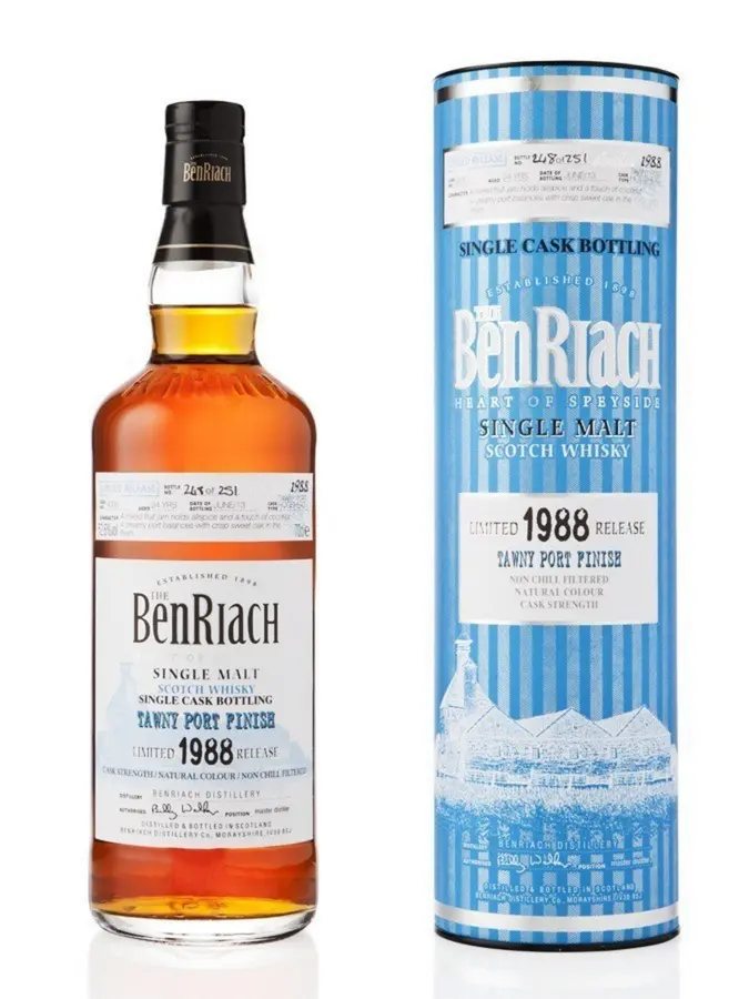 BENRIACH 24 ans 1988 Tawny Port Finish Batch 10 52,6% - 0.7