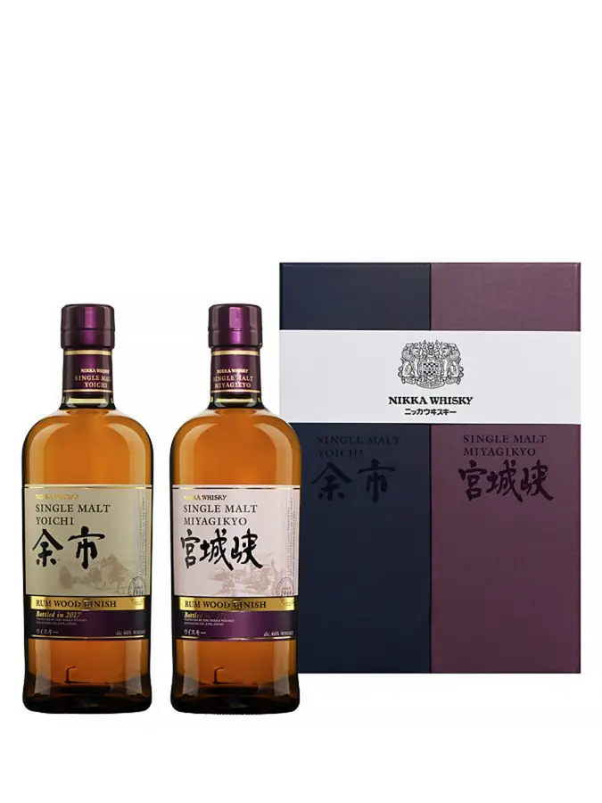 山田堂 Yoichi Rouge 2024 YOICHI & MIYAGIKYO Coffret Rum Cask Finish 46% - 1.4 - Japan