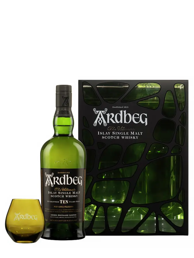 Ardbeg TEN グラスセット ARDBEG 10 ans Coffret Verre L11 40% - 0.7 - Ecosse - Maison du Whisky