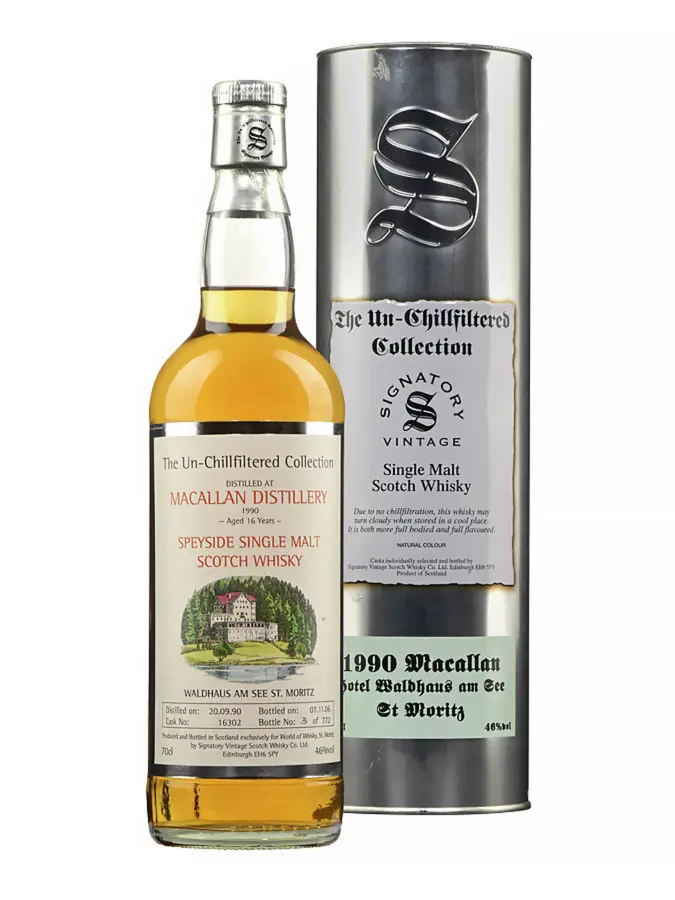 MACALLAN 16 ans 1990 World of Whisky Signatory Vintage 46% - 0.7