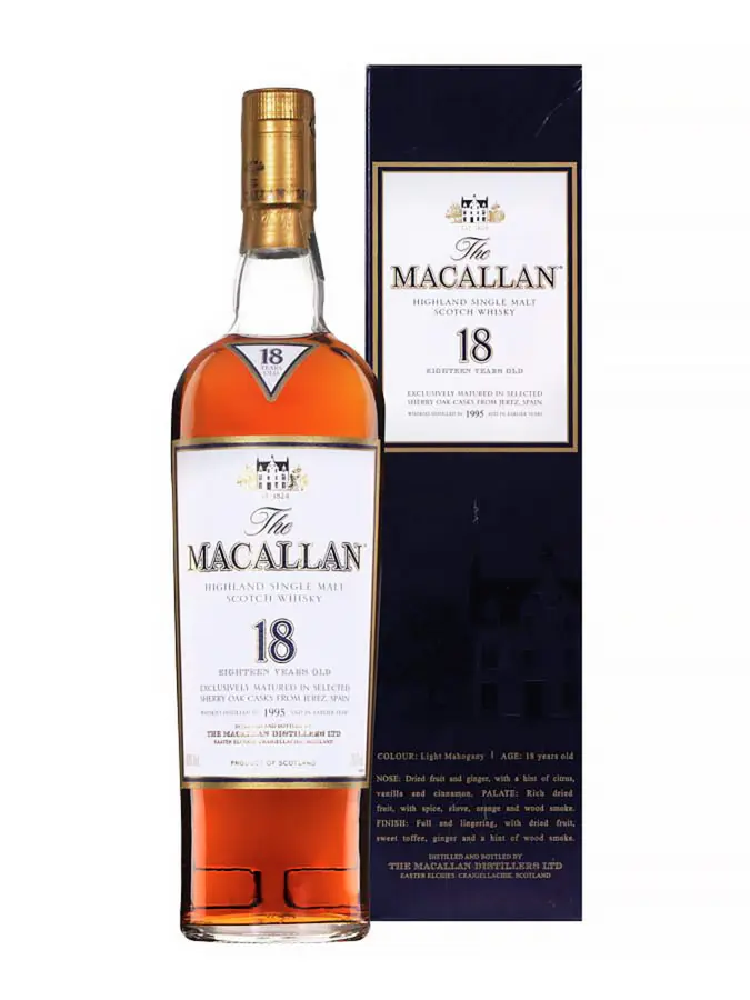 The Macallan 18年 700ml 43% 1995年 楽天市場】ザ・マッカラン 18年43度700ml【1995リリース】【箱付