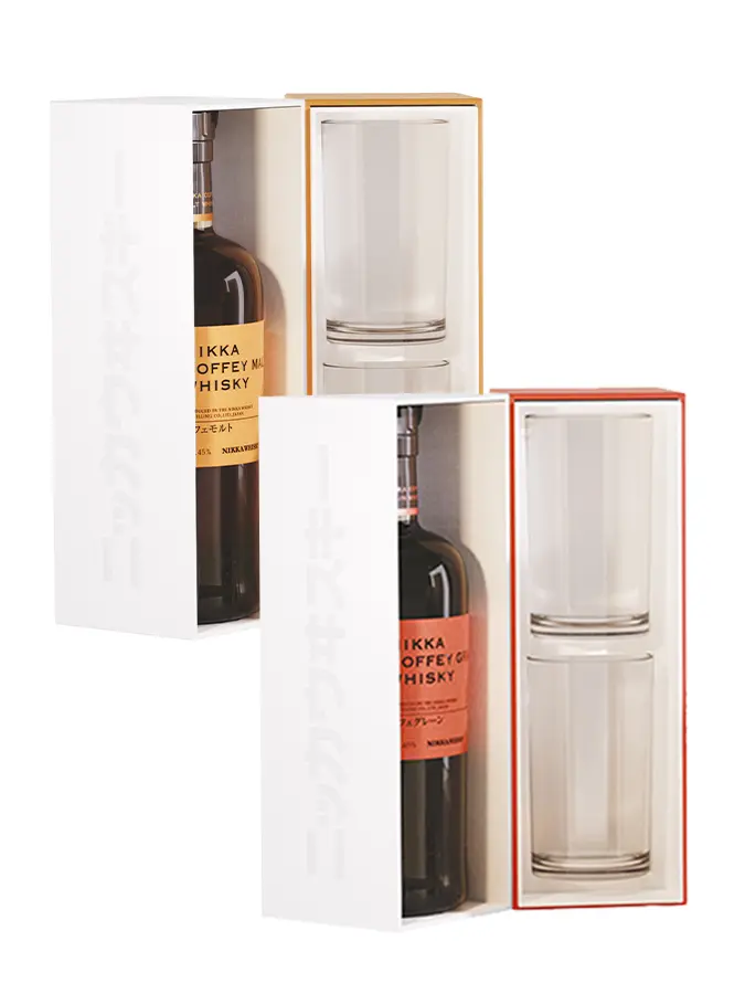 NIKKA COFFEY GRAIN & MALT WHISKY 2本セット DUO NIKKA COFFEY MALT & GRAIN COFFRET 2 VERRES - Maison du Whisky