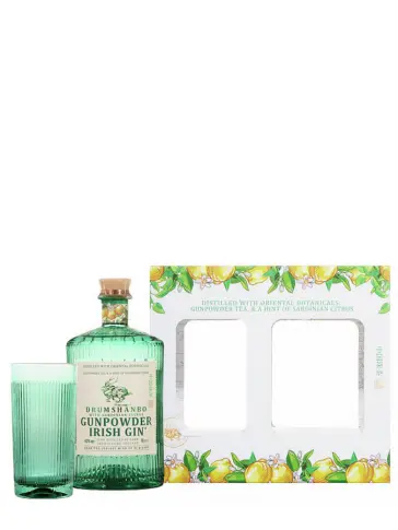 DRUMSHANBO GUNPOWDER Gin Agrumes de Sardaigne Coffret 1 Verre - main image