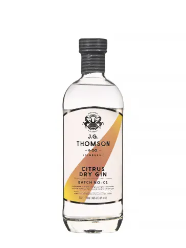JG THOMSON Citrus Dry Gin JG - visuel principal