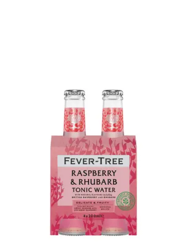 FEVER-TREE Raspberry & Rhubarb Tonic Water Pack 4 X 200 ML - main image