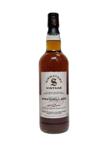 STRATHMILL 2012 1st fill Sherry Butt 100 Proof Signatory Vintage - main image