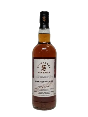 SECRET ORKNEY 2010 1st fill sherry 100 Proof Signatory Vintage - main image