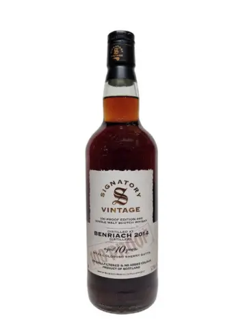 BENRIACH 10 ans 2014 Batch #40 1st Fill Oloroso Sherry Butts 100 Proof Signatory Vintage - main image