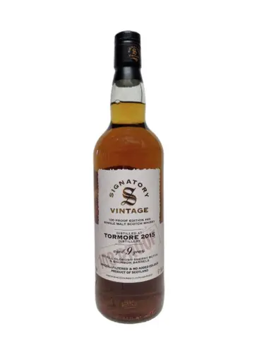 TORMORE 9 ans 2015 1st Fill Oloroso Sherry Butts 100 Proof Signatory Vintage - visuel principal