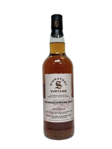 MANNOCHMORE 2014 100 Proof #51 1st Fill PX & refill Hogsheads Signatory Vintage - main image