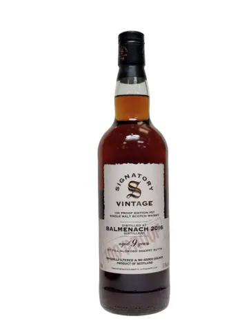 BALMENACH 2016 100 Proof #57 1st Fill Oloroso Sherry Butts Signatory Vintage - main image