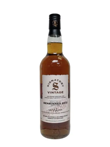 BENRINNES 2012 100 Proof #56 1 Fill & Refill Sherry Butts Signatory Vintage - main image