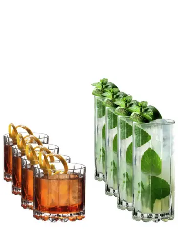 RIEDEL Verre Rock & Highball set 8 verres - main image