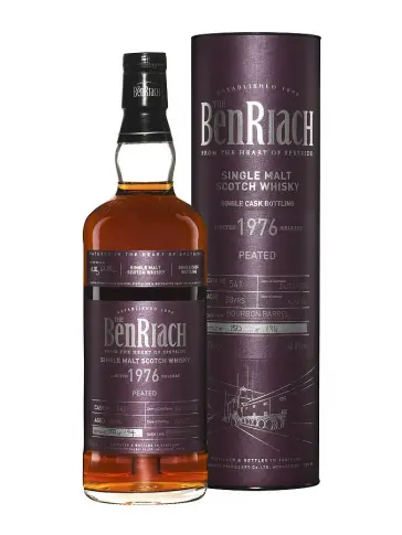 BENRIACH 38 ans 1976 Bourbon Barrel Peated Batch 12 - visuel principal