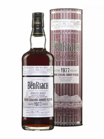 BENRIACH 34 ans 1977 pedro ximinez sherry cask #1034 - visuel principal