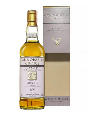 ARDBEG 1991 Islay Map Label Gordon & Macphail - main image