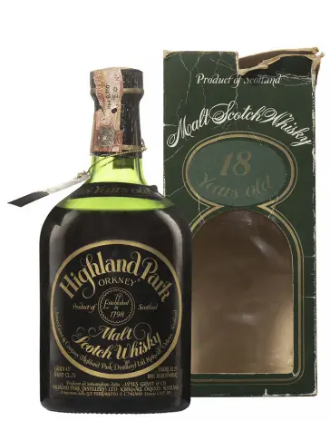 HIGHLAND PARK 18 ans 1960 Black Label gestauchte grüne Fl. - main image