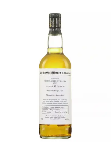 MORTLACH 12 ans 1989 unchillfiltered collection sherry butt Signatory Vintage - visuel principal