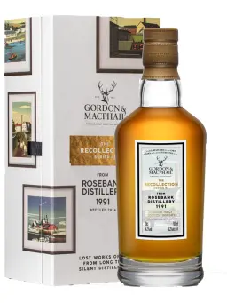 ROSEBANK 32 ans 1991 1ST FILL BOURBON BARREL Recollection Gordon & Macphail - visuel secondaire - Distilleries fermées