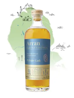 ARRAN 9 ans 2015 Re-Fill Sherry Hogshead 50 ppm Cask 15/3506 Itinéraires - secondary image - SCOTCH WHISKY