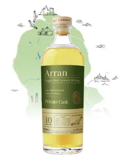 ARRAN 10 ans 2014 1st Fill Bourbon Barrel 14/2784 Itinéraires - visuel secondaire - Whisky Ecossais