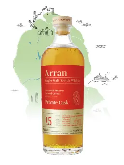 ARRAN 15 ans 2009 Re-Fill Sherry Hogshead 09/867 Itinéraires - secondary image - Scotch single malt