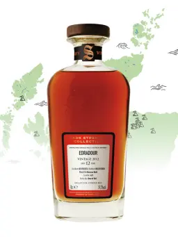 EDRADOUR 12 ans 2012 1st Fill Oloroso Butt Cask Strength Collection Itinéraires - secondary image - Signatory Vintage