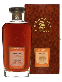 SPRINGBANK 36 ans 1970 Cask Strength Edition Signatory Vintage - secondary image - SPRINGBANK
